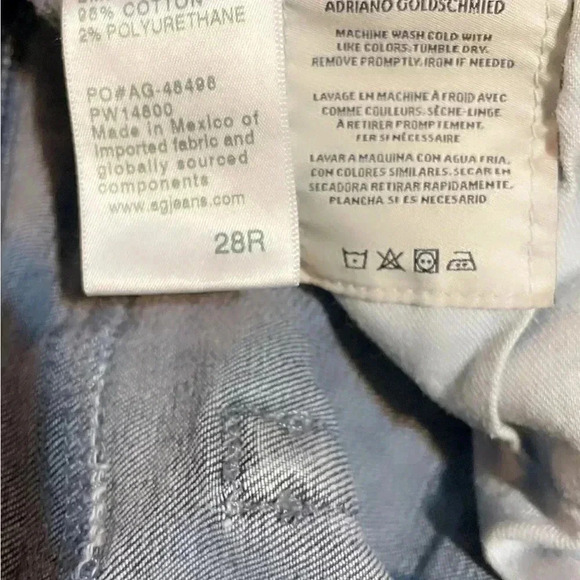 AG “Farrah” trendy high waisted  stretch dark wash skinny ankle denim jean 28 - Picture 5 of 5